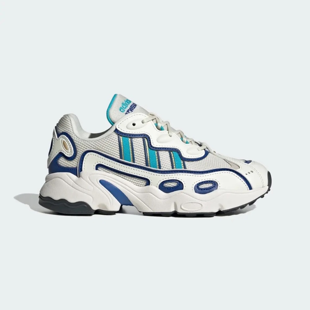 Adidas Originals Ozweego OG Shoes 'Off White Royal Blue Lucid Cyan'